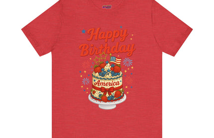 HAPPY BIRTHDAY AMERICA TEE - 4TH OF JULY