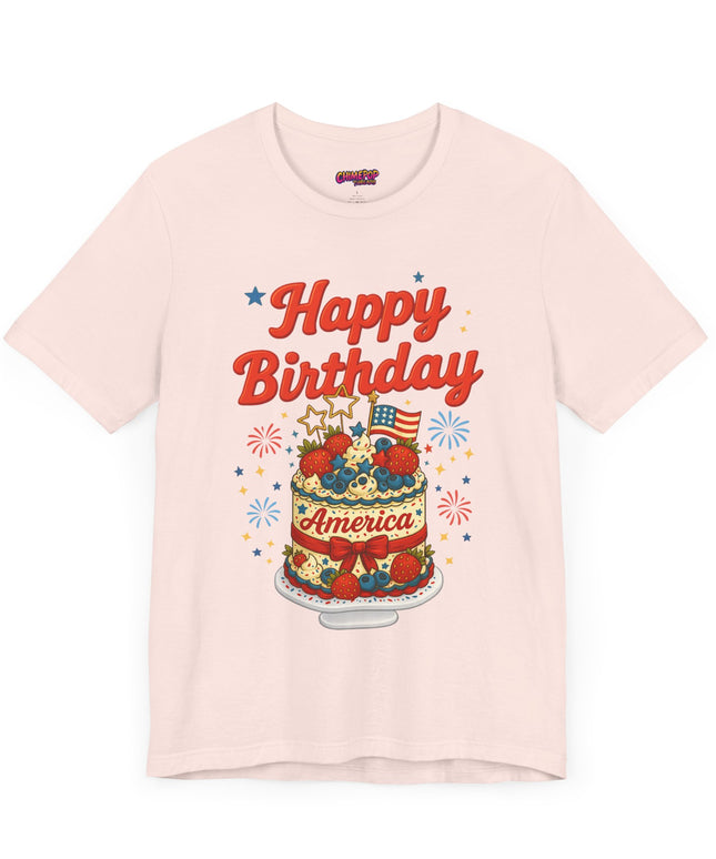 HAPPY BIRTHDAY AMERICA TEE - 4TH OF JULY