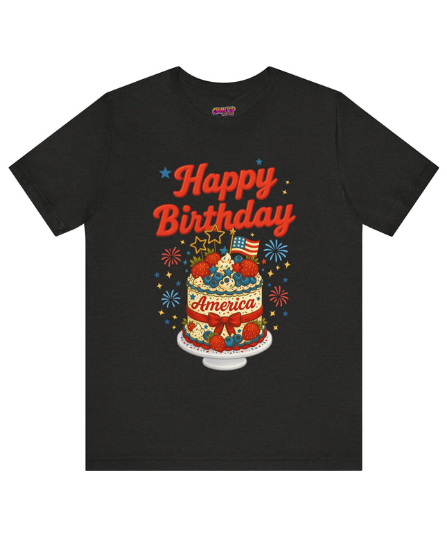 HAPPY BIRTHDAY AMERICA TEE - 4TH OF JULY