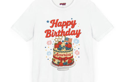 HAPPY BIRTHDAY AMERICA TEE - 4TH OF JULY