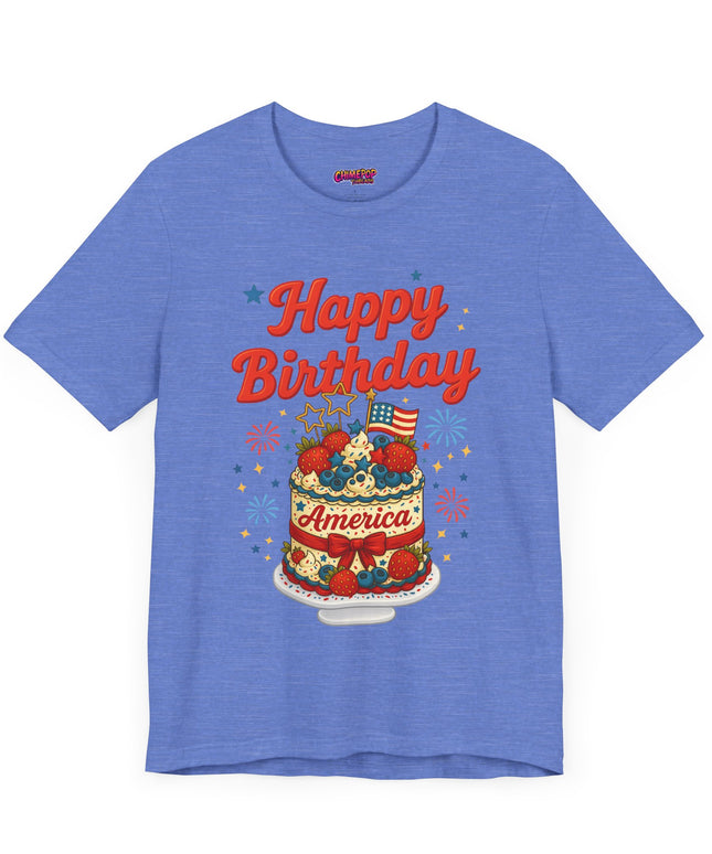 HAPPY BIRTHDAY AMERICA TEE - 4TH OF JULY