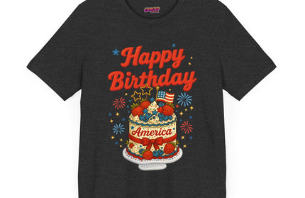 HAPPY BIRTHDAY AMERICA TEE - 4TH OF JULY
