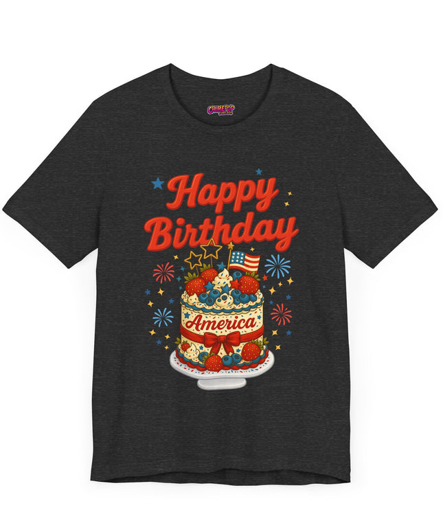 HAPPY BIRTHDAY AMERICA TEE - 4TH OF JULY