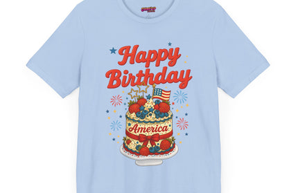 HAPPY BIRTHDAY AMERICA TEE - 4TH OF JULY