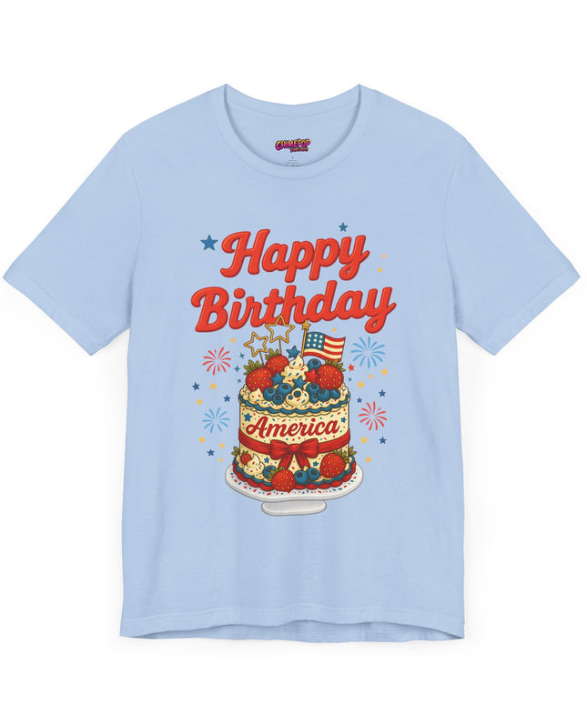 HAPPY BIRTHDAY AMERICA TEE - 4TH OF JULY
