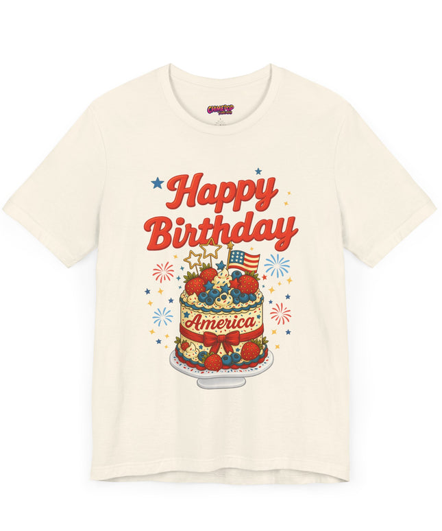 HAPPY BIRTHDAY AMERICA TEE - 4TH OF JULY