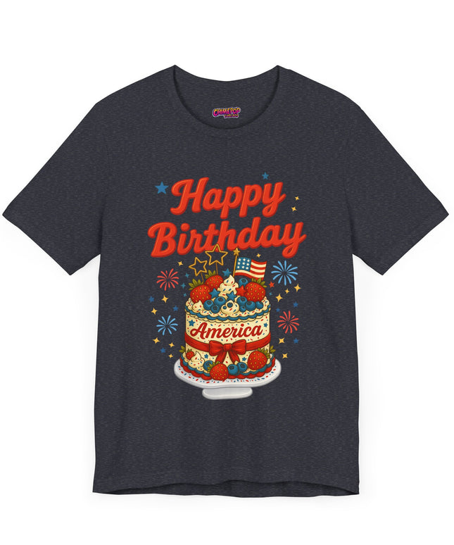 HAPPY BIRTHDAY AMERICA TEE - 4TH OF JULY