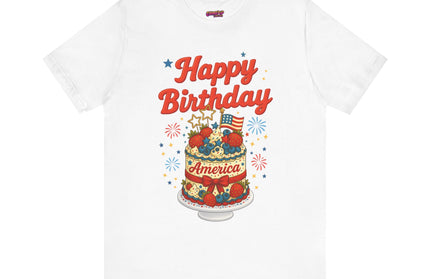 HAPPY BIRTHDAY AMERICA TEE - 4TH OF JULY