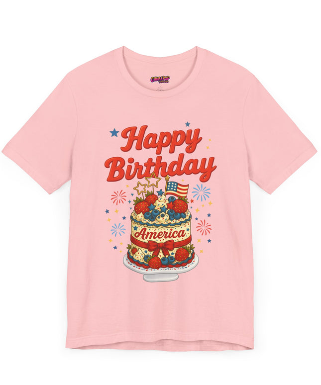 HAPPY BIRTHDAY AMERICA TEE - 4TH OF JULY