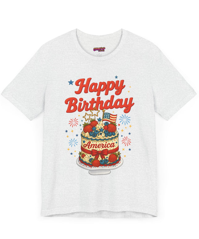 HAPPY BIRTHDAY AMERICA TEE - 4TH OF JULY