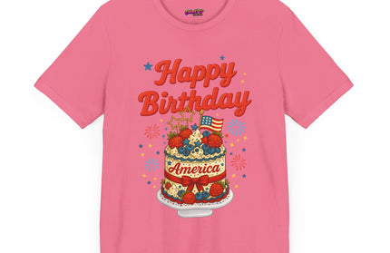 HAPPY BIRTHDAY AMERICA TEE - 4TH OF JULY