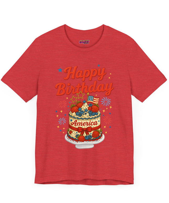 HAPPY BIRTHDAY AMERICA TEE - 4TH OF JULY