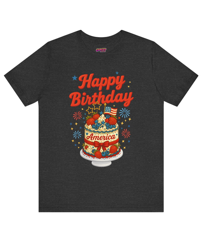 HAPPY BIRTHDAY AMERICA TEE - 4TH OF JULY