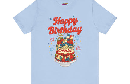 HAPPY BIRTHDAY AMERICA TEE - 4TH OF JULY