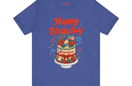 HAPPY BIRTHDAY AMERICA TEE - 4TH OF JULY