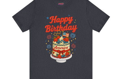 HAPPY BIRTHDAY AMERICA TEE - 4TH OF JULY