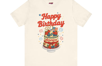 HAPPY BIRTHDAY AMERICA TEE - 4TH OF JULY