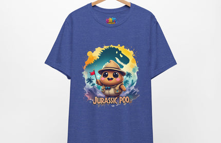Jurassic Poo Unisex Tee, Chaos Finds a Way Dinosaur Poop Shirt, Soft Fit, Funny Tee, Graphic Tee, Jurassic Park Fan Gift, ChimePop Threads