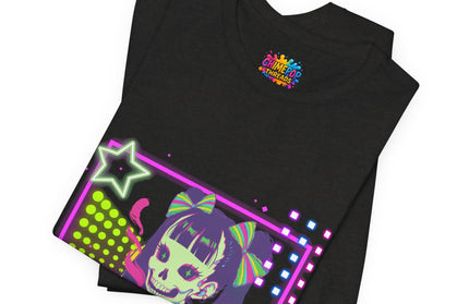 Kawaii Neon Pastel Skeleton Coffee Tee