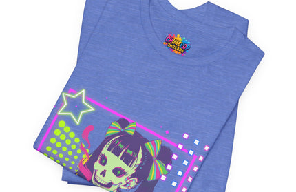 Kawaii Neon Pastel Skeleton Coffee Tee
