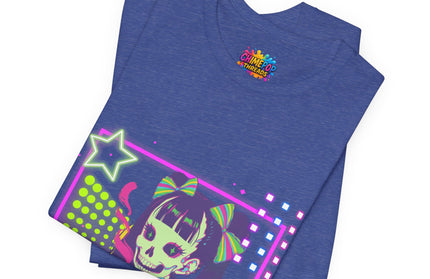 Kawaii Neon Pastel Skeleton Coffee Tee