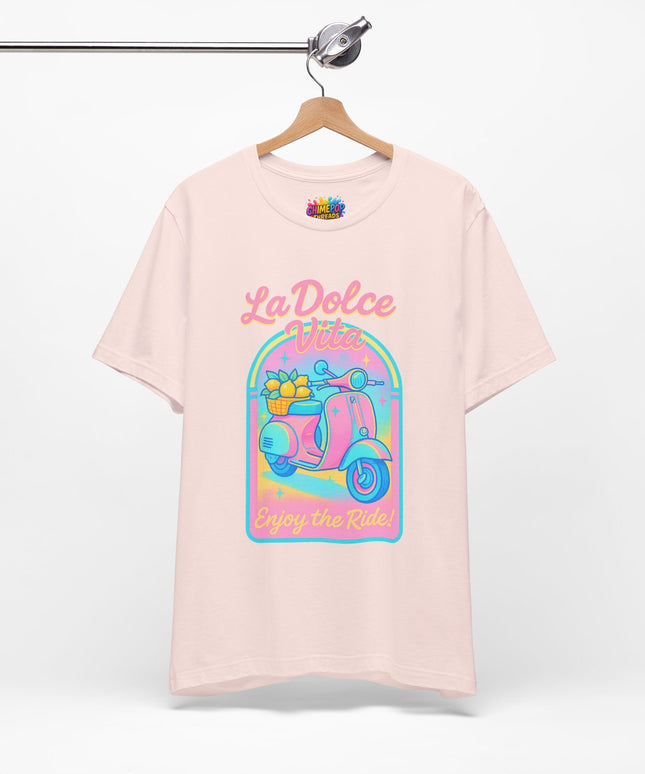 LA DOLCE RIDE: PINK SCOOTER DREAMS UNISEX TEE