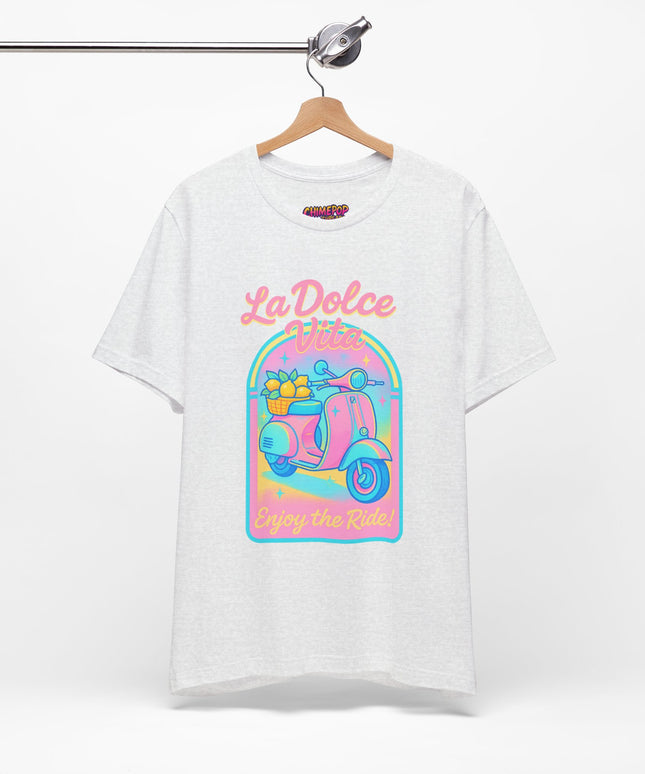 LA DOLCE RIDE: PINK SCOOTER DREAMS UNISEX TEE