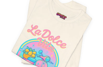 LA DOLCE RIDE: PINK SCOOTER DREAMS UNISEX TEE