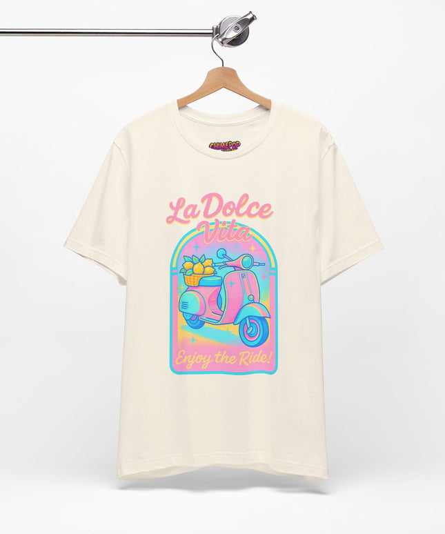 LA DOLCE RIDE: PINK SCOOTER DREAMS UNISEX TEE