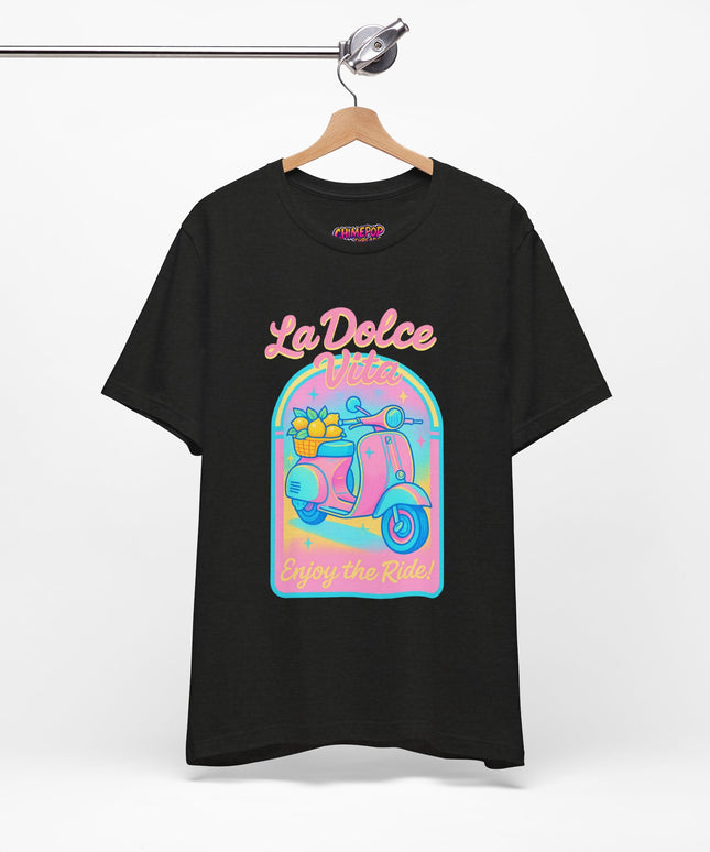 LA DOLCE RIDE: PINK SCOOTER DREAMS UNISEX TEE