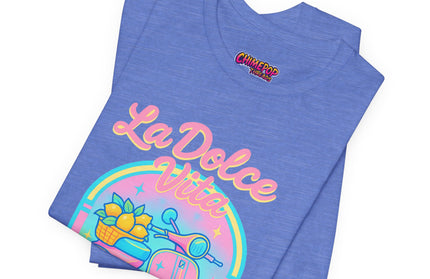 LA DOLCE RIDE: PINK SCOOTER DREAMS UNISEX TEE