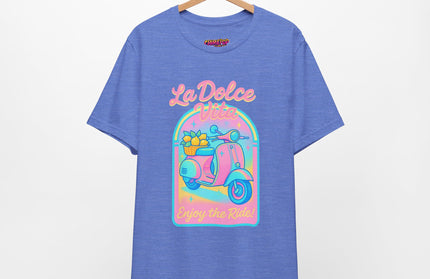 LA DOLCE RIDE: PINK SCOOTER DREAMS UNISEX TEE