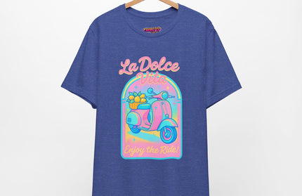 LA DOLCE RIDE: PINK SCOOTER DREAMS UNISEX TEE