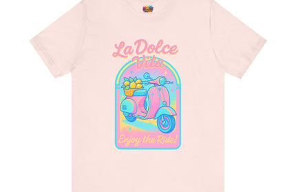 LA DOLCE RIDE: PINK SCOOTER DREAMS UNISEX TEE