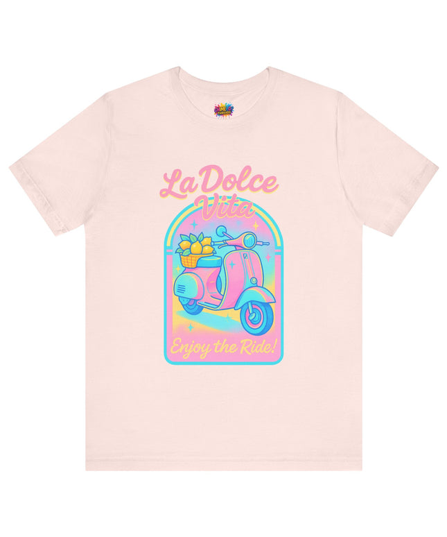 LA DOLCE RIDE: PINK SCOOTER DREAMS UNISEX TEE