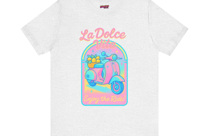 LA DOLCE RIDE: PINK SCOOTER DREAMS UNISEX TEE