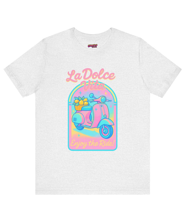 LA DOLCE RIDE: PINK SCOOTER DREAMS UNISEX TEE