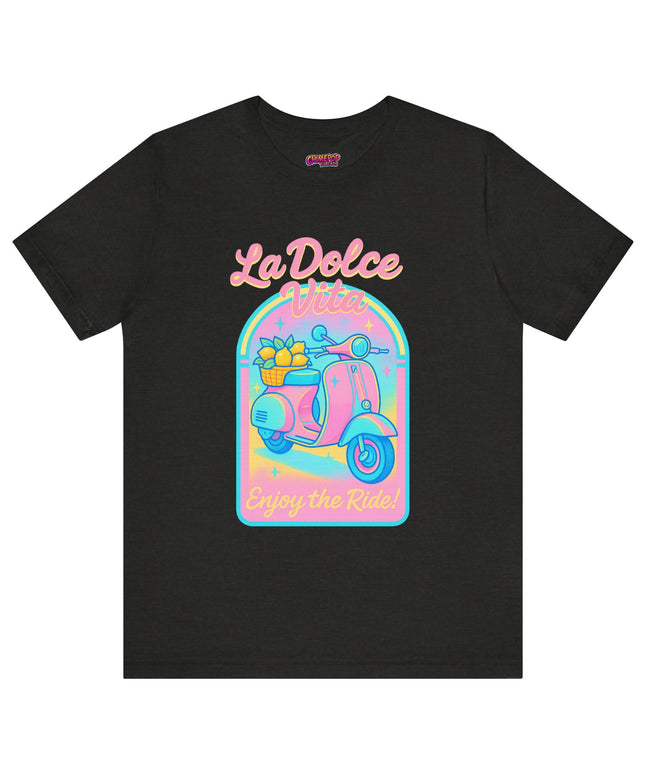 LA DOLCE RIDE: PINK SCOOTER DREAMS UNISEX TEE