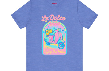LA DOLCE RIDE: PINK SCOOTER DREAMS UNISEX TEE