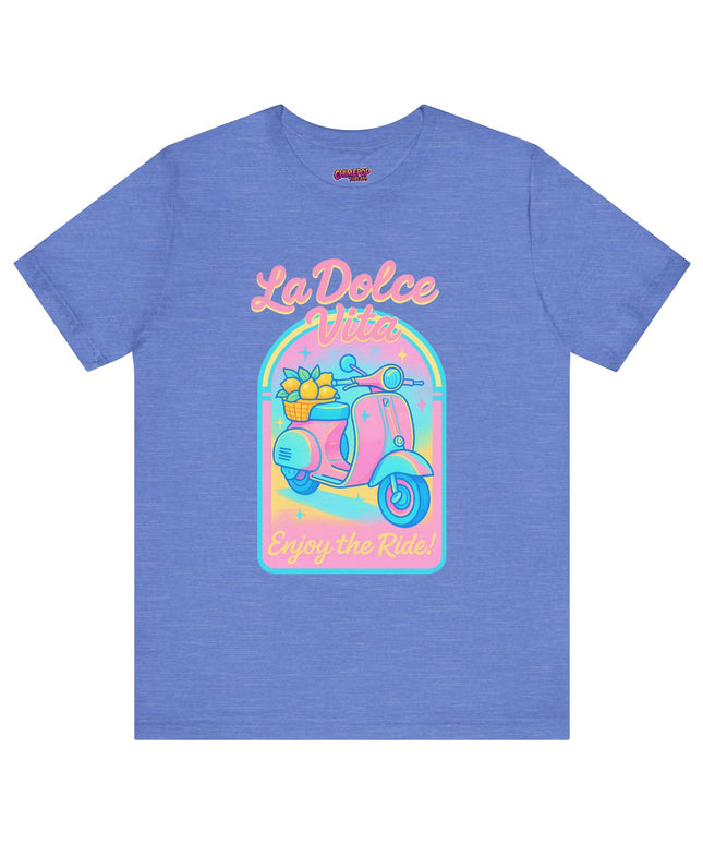 LA DOLCE RIDE: PINK SCOOTER DREAMS UNISEX TEE