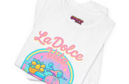 LA DOLCE RIDE: PINK SCOOTER DREAMS UNISEX TEE