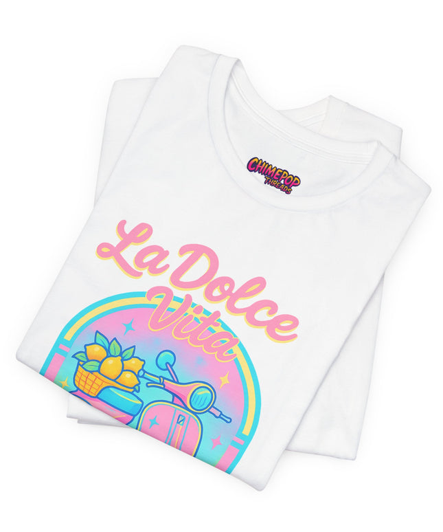 LA DOLCE RIDE: PINK SCOOTER DREAMS UNISEX TEE
