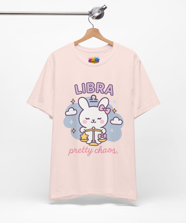 LIBRA ZODIAC – PRETTY CHAOS BUNNY VIBE TEE
