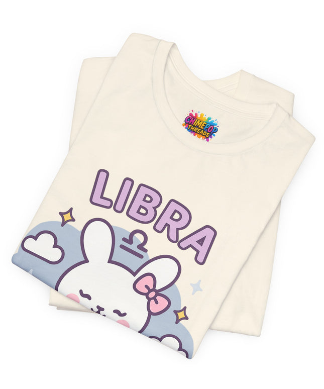 LIBRA ZODIAC – PRETTY CHAOS BUNNY VIBE TEE