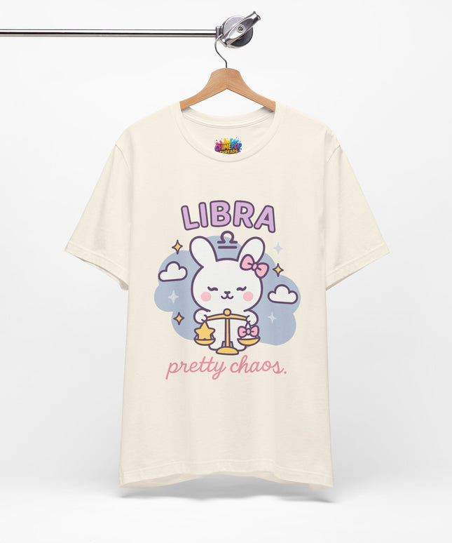 LIBRA ZODIAC – PRETTY CHAOS BUNNY VIBE TEE