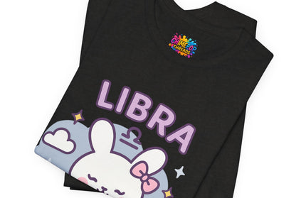 LIBRA ZODIAC – PRETTY CHAOS BUNNY VIBE TEE