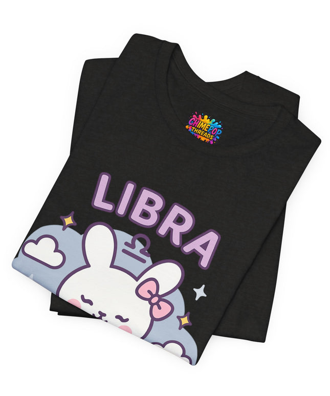 LIBRA ZODIAC – PRETTY CHAOS BUNNY VIBE TEE
