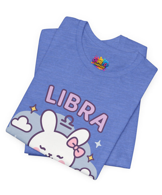 LIBRA ZODIAC – PRETTY CHAOS BUNNY VIBE TEE