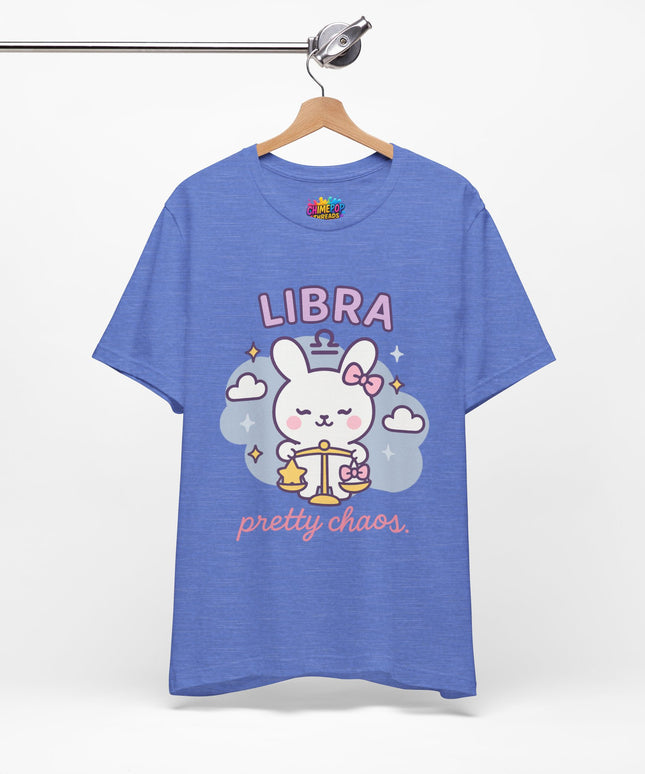 LIBRA ZODIAC – PRETTY CHAOS BUNNY VIBE TEE
