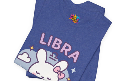 LIBRA ZODIAC – PRETTY CHAOS BUNNY VIBE TEE